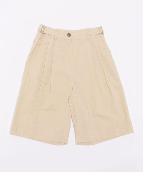 Q(キュー)の「タックハーフパンツ(その他パンツ・レディース・オリーブ/ベージュ・MEDIUM)」の21枚目の写真