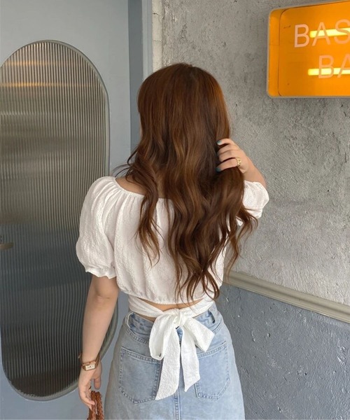 完売　セブンテン　バックリボン　トップス バックリボントップス -seventen-