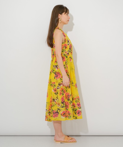 Paradise Picnic(パラダイスピクニック)の「綿ボイル花柄ワンピース(ワンピース・レディース・ブラック/ホワイト/イエロー・FREE)」の16枚目の写真