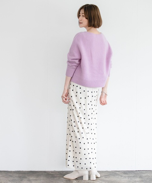 A part by(アパートバイ)の「ストレッチスクエアブーツ 156739(ブーツ・レディース・アイボリー/ブラック/ベージュ系その他・MEDIUM/LARGE)」の4枚目の写真