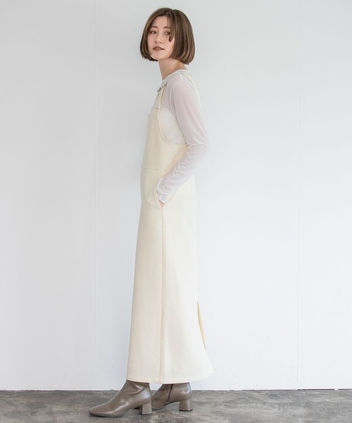 A part by(アパートバイ)の「ストレッチスクエアブーツ 156739(ブーツ・レディース・アイボリー/ブラック/ベージュ系その他・MEDIUM/LARGE)」の5枚目の写真