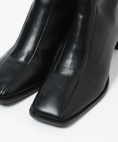 A part by(アパートバイ)の「ストレッチスクエアブーツ 156739(ブーツ・レディース・アイボリー/ブラック/ベージュ系その他・MEDIUM/LARGE)」の19枚目の写真