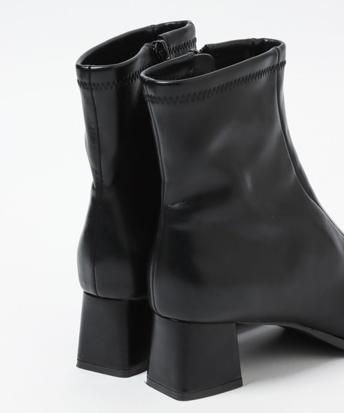 A part by(アパートバイ)の「ストレッチスクエアブーツ 156739(ブーツ・レディース・アイボリー/ブラック/ベージュ系その他・MEDIUM/LARGE)」の21枚目の写真
