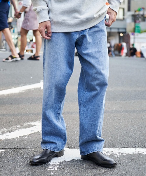 ADPOSION（アドポーション）の「【セットアップ対応】12.5oz ワイドテーパードデニムパンツ（デニムパンツ・メンズ・ネイビー/ブルー・MEDIUM/LARGE/X-LARGE）」の11枚目の写真
