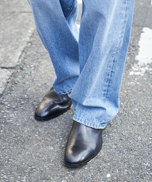 ADPOSION（アドポーション）の「【セットアップ対応】12.5oz ワイドテーパードデニムパンツ（デニムパンツ・メンズ・ネイビー/ブルー・MEDIUM/LARGE/X-LARGE）」の15枚目の写真