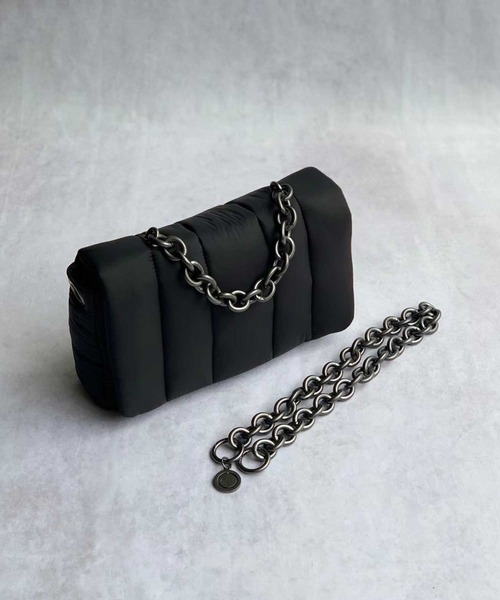 ASH（アッシュ）の「【FLORA】ナイロンハンドバッグ（ハンドバッグ・レディース・ブラック・ONE SIZE）」の4枚目の写真