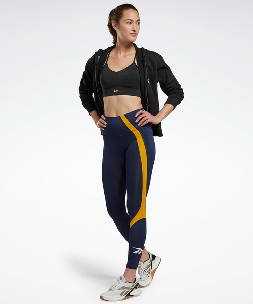 Reebok(リーボック)の「ワークアウト レディ ベクター レギンス / Workout Ready Vector Leggings(レギンス/スパッツ・レディース・ブルー/グリーン/ブラック・MEDIUM/X-SMALL/LARGE/SMALL/X-LARGE/J/XS/J/M/J/S/OT/J/L)」の11枚目の写真