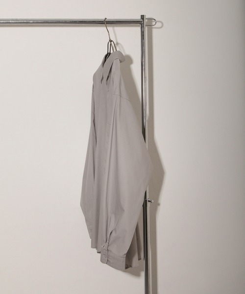 NILWAY（ニルウェイ）の「ベーシックルーズ無地レギュラーカラーシャツ（シャツ/ブラウス・メンズ・カーキ/グレー/ホワイト・MEDIUM/LARGE）」の6枚目の写真