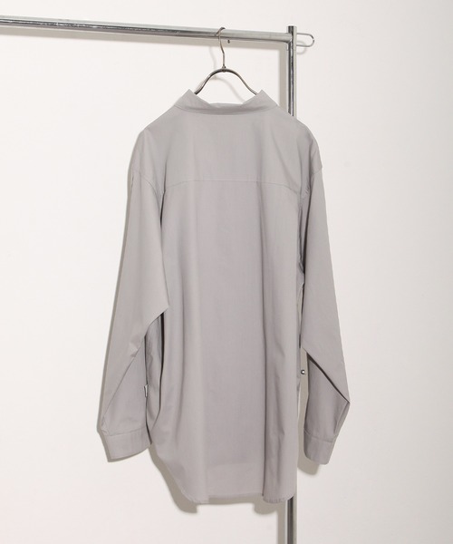 NILWAY（ニルウェイ）の「ベーシックルーズ無地レギュラーカラーシャツ（シャツ/ブラウス・メンズ・カーキ/グレー/ホワイト・MEDIUM/LARGE）」の7枚目の写真