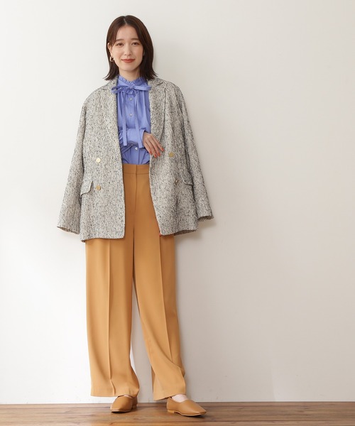 N.（N. Natural Beauty Basic）（エヌエヌナチュラルビューティーベーシック）の「【S Size Line】◆ツイードテーラードダブルジャケット（テーラードジャケット・レディース・マルチ・SMALL/MEDIUM）」の4枚目の写真