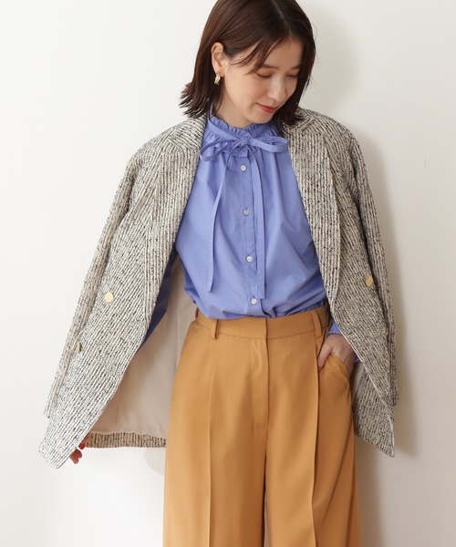 N.（N. Natural Beauty Basic）（エヌエヌナチュラルビューティーベーシック）の「【S Size Line】◆ツイードテーラードダブルジャケット（テーラードジャケット・レディース・マルチ・SMALL/MEDIUM）」の11枚目の写真