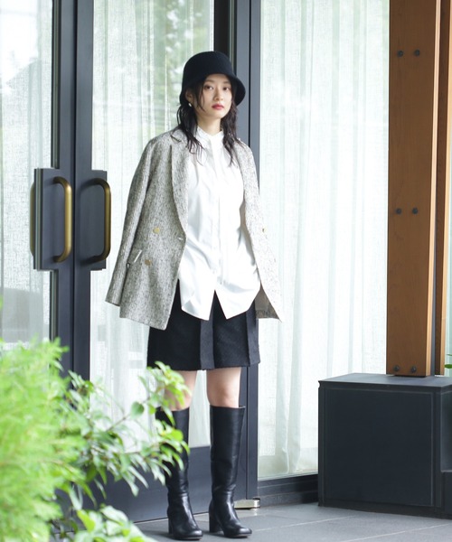 N.（N. Natural Beauty Basic）（エヌエヌナチュラルビューティーベーシック）の「【S Size Line】◆ツイードテーラードダブルジャケット（テーラードジャケット・レディース・マルチ・SMALL/MEDIUM）」の10枚目の写真