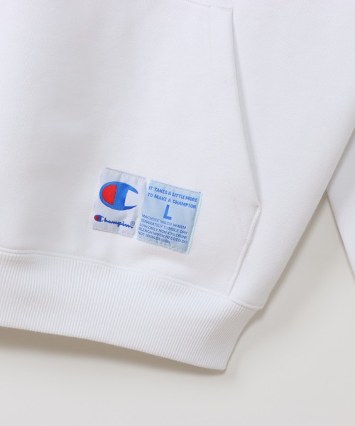 Champion（チャンピオン）の「【Champion/チャンピオン】メンズ アクションスタイル フーデッドスウェットシャツ（パーカー・メンズ・グレー/ネイビー/ホワイト/レッド・MEDIUM/X-LARGE/LARGE/SMALL）」の6枚目の写真