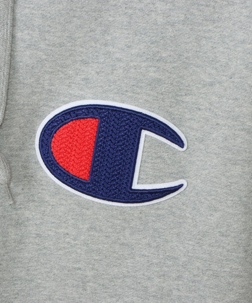 Champion（チャンピオン）の「【Champion/チャンピオン】メンズ アクションスタイル フーデッドスウェットシャツ（パーカー・メンズ・グレー/ネイビー/ホワイト/レッド・MEDIUM/X-LARGE/LARGE/SMALL）」の8枚目の写真