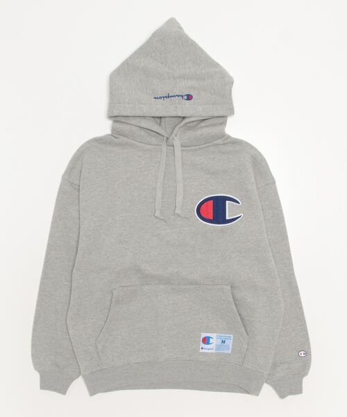 Champion（チャンピオン）の「【Champion/チャンピオン】メンズ アクションスタイル フーデッドスウェットシャツ（パーカー・メンズ・グレー/ネイビー/ホワイト/レッド・MEDIUM/X-LARGE/LARGE/SMALL）」の12枚目の写真