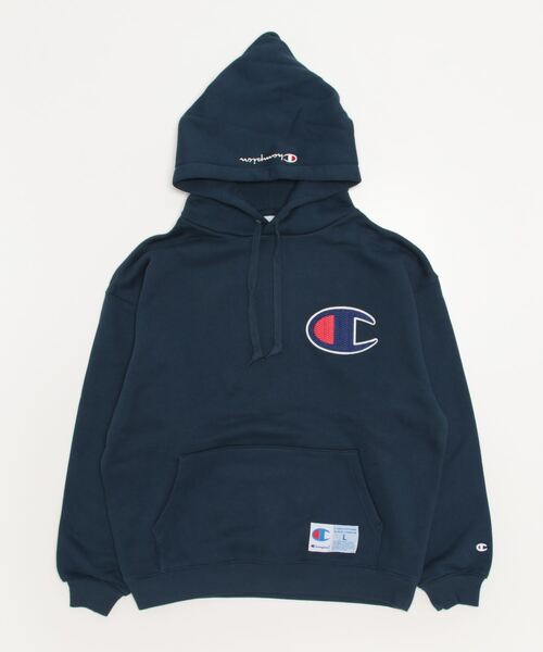 Champion（チャンピオン）の「【Champion/チャンピオン】メンズ アクションスタイル フーデッドスウェットシャツ（パーカー・メンズ・グレー/ネイビー/ホワイト/レッド・MEDIUM/X-LARGE/LARGE/SMALL）」の17枚目の写真