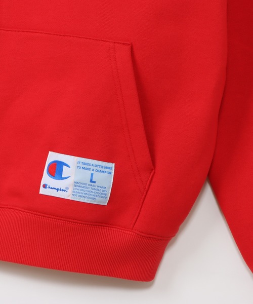 Champion（チャンピオン）の「【Champion/チャンピオン】メンズ アクションスタイル フーデッドスウェットシャツ（パーカー・メンズ・グレー/ネイビー/ホワイト/レッド・MEDIUM/X-LARGE/LARGE/SMALL）」の21枚目の写真