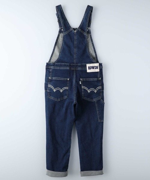 EDWIN(エドウィン)の「【EDWIN】デニムオーバーオール(サロペット/オーバーオール・キッズ・ダークインディゴブルー・150)」の3枚目の写真