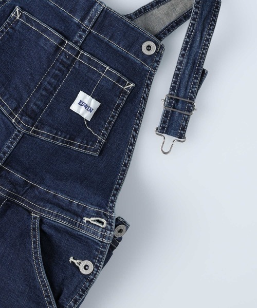EDWIN(エドウィン)の「【EDWIN】デニムオーバーオール(サロペット/オーバーオール・キッズ・ダークインディゴブルー・150)」の9枚目の写真