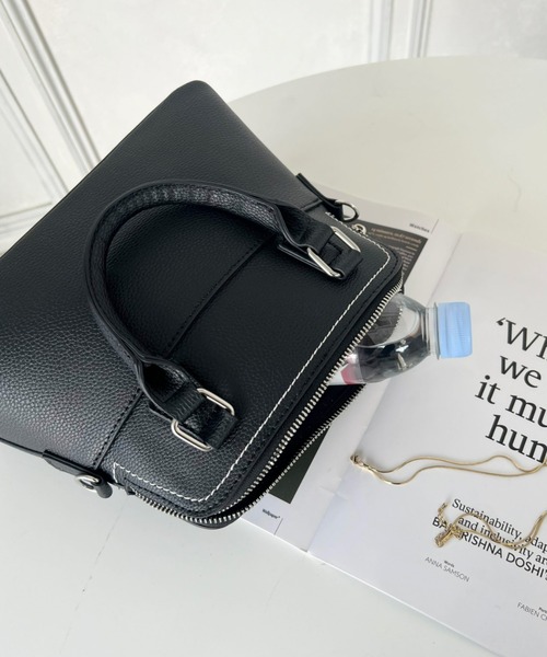 セール】ショルダーステッチボストンハンドバッグ（ハンドバッグ