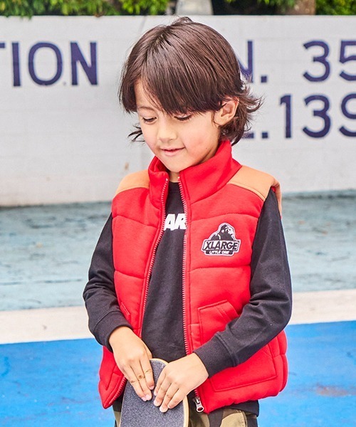 XLARGE KIDS(エクストララージキッズ)の「中綿キリカエベスト(ベスト・キッズ・ブルー/レッド・130cm/140cm/110cm/100cm/90cm/120cm)」の17枚目の写真