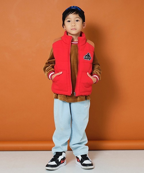 XLARGE KIDS(エクストララージキッズ)の「中綿キリカエベスト(ベスト・キッズ・ブルー/レッド・130cm/140cm/110cm/100cm/90cm/120cm)」の19枚目の写真