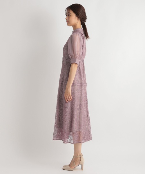 Andemiu(アンデミュウ)の「【WEB限定】総レースピンタックドレス285803(ドレス・レディース・ブラック/パープル/オリーブ・MEDIUM)」の19枚目の写真