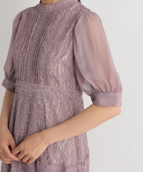Andemiu(アンデミュウ)の「【WEB限定】総レースピンタックドレス285803(ドレス・レディース・ブラック/パープル/オリーブ・MEDIUM)」の17枚目の写真