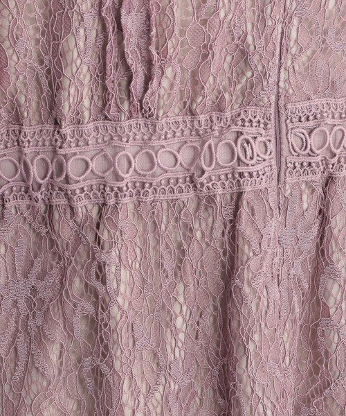 Andemiu(アンデミュウ)の「【WEB限定】総レースピンタックドレス285803(ドレス・レディース・ブラック/パープル/オリーブ・MEDIUM)」の11枚目の写真