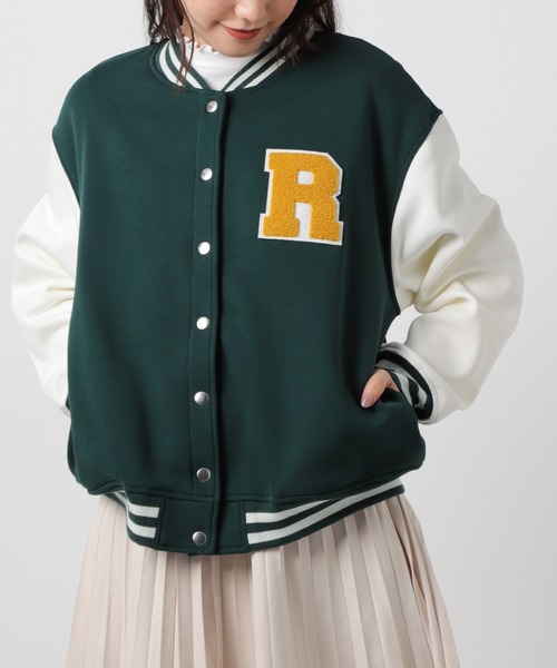 Honeys(ハニーズ)の「スタジャン(スタジャン・レディース・コーラルピンク/グリーン/ネイビー/ブラック・S/M/L/LL)」の3枚目の写真