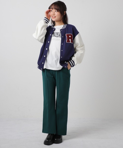 Honeys(ハニーズ)の「スタジャン(スタジャン・レディース・コーラルピンク/グリーン/ネイビー/ブラック・S/M/L/LL)」の19枚目の写真