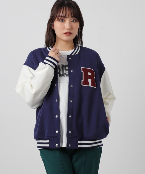 Honeys(ハニーズ)の「スタジャン(スタジャン・レディース・コーラルピンク/グリーン/ネイビー/ブラック・S/M/L/LL)」の20枚目の写真