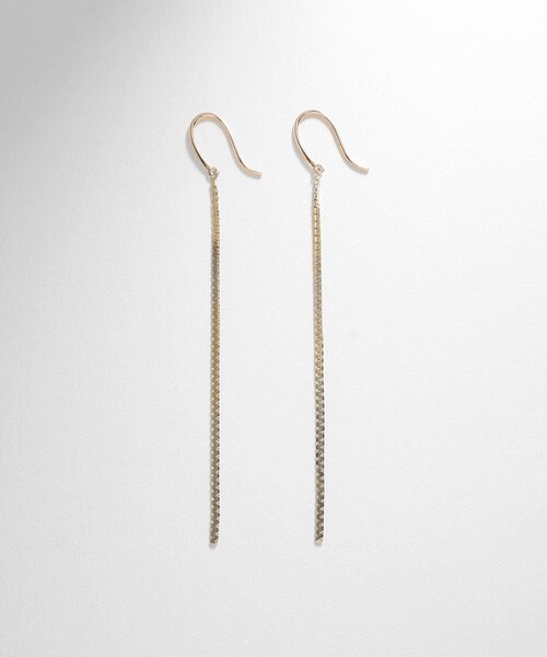 COCOSHNIK(ココシュニック)の「K10ベネフラット フックピアス(ピアス(両耳用)・レディース・ホワイト系その他7・00)」の6枚目の写真