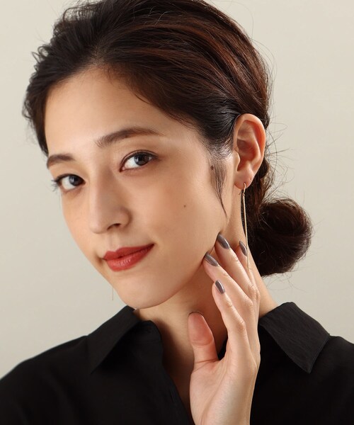 COCOSHNIK(ココシュニック)の「K10ベネフラット フックピアス(ピアス(両耳用)・レディース・ホワイト系その他7・00)」の7枚目の写真