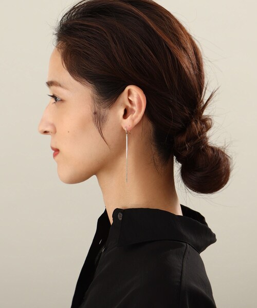 COCOSHNIK(ココシュニック)の「K10ベネフラット フックピアス(ピアス(両耳用)・レディース・ホワイト系その他7・00)」の9枚目の写真