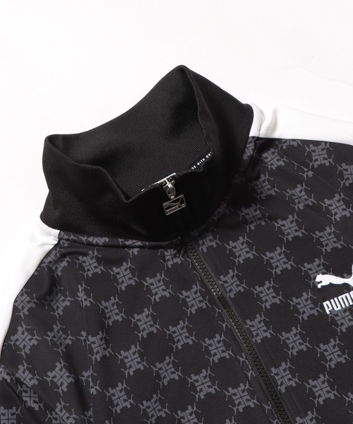 【美品　レア　セットアップ】PUMA　総柄　ジャージ　トラックジャケット　LL相 美品 レア セットアップ】PUMA 総柄 ジャージ トラックジャケット LL相