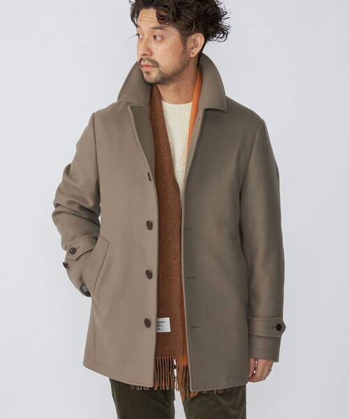 SHIPS（シップス）の「SHIPS: カシミヤ ダブルフェイス パネル マフラー（マフラー・メンズ・ブラック/ネイビー/オレンジ/ブルー/グリーン・ONE SIZE）」の12枚目の写真