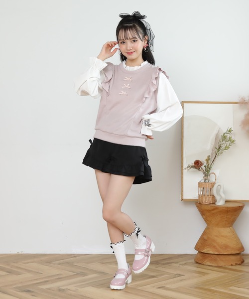 MAMC ミニスカート　ショートパンツ　フリル　キュロット 楽天市場】Miniministore キュロットショートパンツラップ