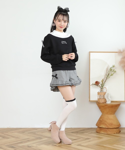 セール】PINKHUNT 裾フリルキュロット 7562K(トップス別売