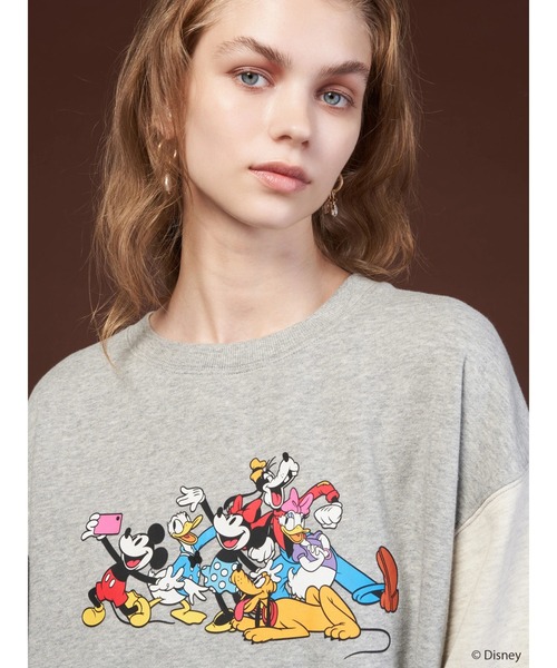 Disney(ディズニー)の「FRIENDSプリント裏起毛プルオーバー/Disney(スウェット・レディース・チャコールグレー/パープル/マルチ・FREE)」の22枚目の写真
