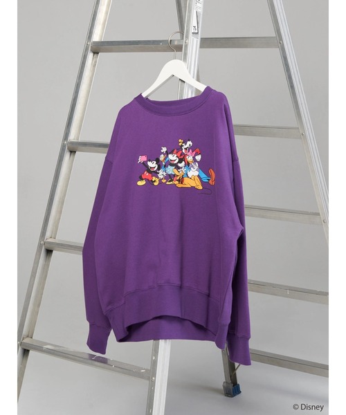 Disney(ディズニー)の「FRIENDSプリント裏起毛プルオーバー/Disney(スウェット・レディース・チャコールグレー/パープル/マルチ・FREE)」の15枚目の写真