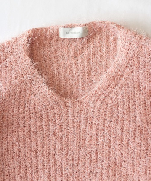 me+em select（ミームセレクト）の「※※【 １１color 】フラッフィールーズシャギーニット【韓国製】（ニット/セーター・レディース・チャコール/カーキ/ピンク/ブルー/アイボリー/ブラック/ブラウン/ライトブルー/グリーン/グレー/ホワイト・FREE）」の20枚目の写真