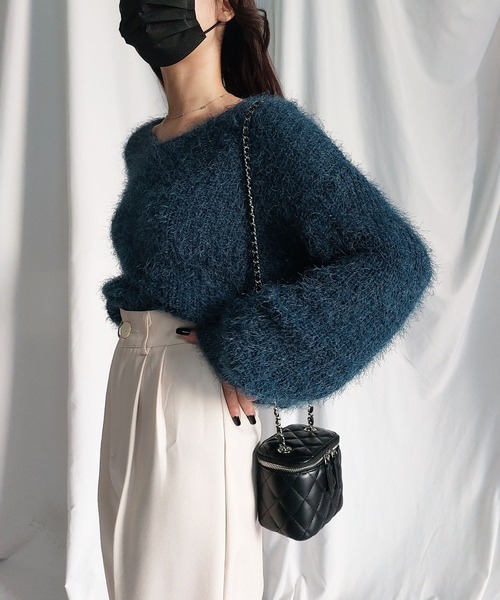 セール】※※【 11color 】フラッフィールーズシャギーニット【韓国製