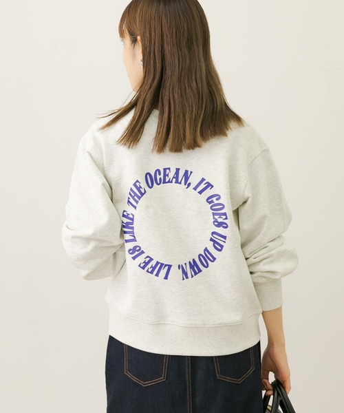 URBAN RESEARCH Sonny Label（アーバンリサーチサニーレーベル）の「バックワープロゴスウェットプルオーバー（スウェット・レディース・ミント/グレー系その他/オレンジ系その他・FREE）」の7枚目の写真