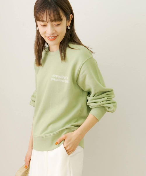 URBAN RESEARCH Sonny Label（アーバンリサーチサニーレーベル）の「バックワープロゴスウェットプルオーバー（スウェット・レディース・ミント/グレー系その他/オレンジ系その他・FREE）」の12枚目の写真