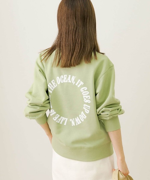 URBAN RESEARCH Sonny Label（アーバンリサーチサニーレーベル）の「バックワープロゴスウェットプルオーバー（スウェット・レディース・ミント/グレー系その他/オレンジ系その他・FREE）」の14枚目の写真