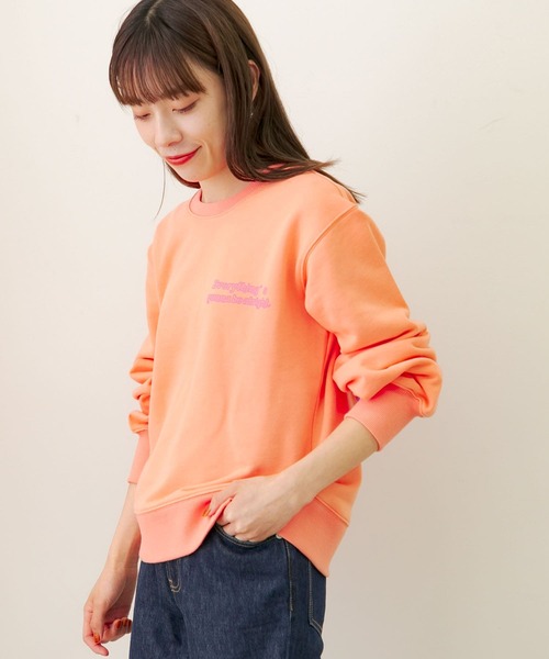 URBAN RESEARCH Sonny Label（アーバンリサーチサニーレーベル）の「バックワープロゴスウェットプルオーバー（スウェット・レディース・ミント/グレー系その他/オレンジ系その他・FREE）」の22枚目の写真