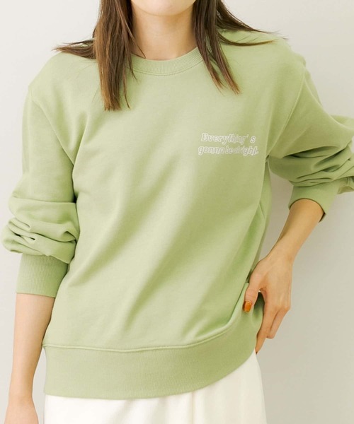 URBAN RESEARCH Sonny Label（アーバンリサーチサニーレーベル）の「バックワープロゴスウェットプルオーバー（スウェット・レディース・ミント/グレー系その他/オレンジ系その他・FREE）」の4枚目の写真