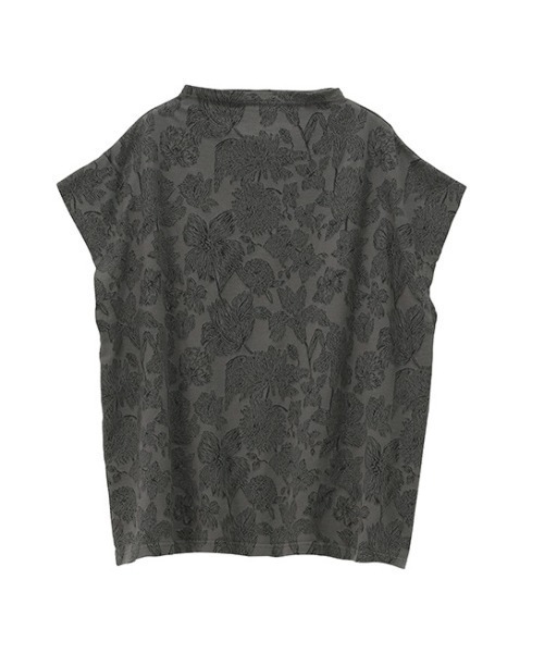 Plantation（プランテーション）の「(S)エンブロイダリーJQ/タンクトップ（タンクトップ・レディース・ライトブルー/オフホワイト/ダークグレー・M size）」の3枚目の写真