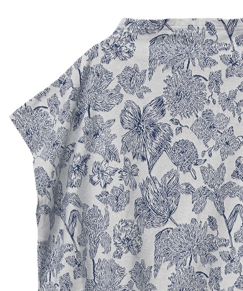 Plantation（プランテーション）の「(S)エンブロイダリーJQ/タンクトップ（タンクトップ・レディース・ライトブルー/オフホワイト/ダークグレー・M size）」の8枚目の写真